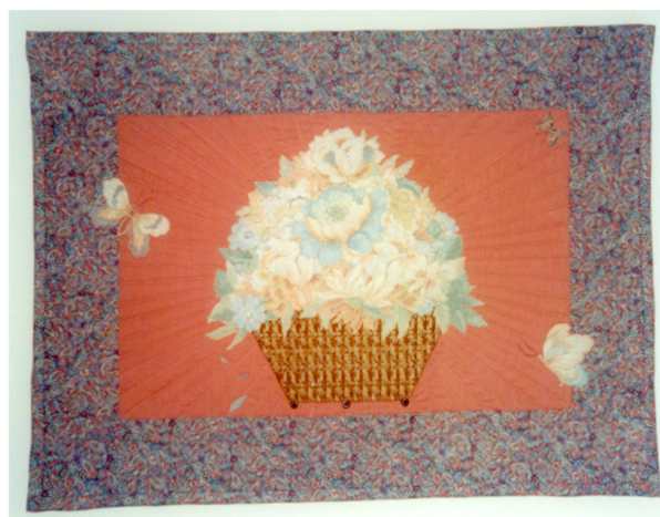 image title is Flower Basket Applique, 1998